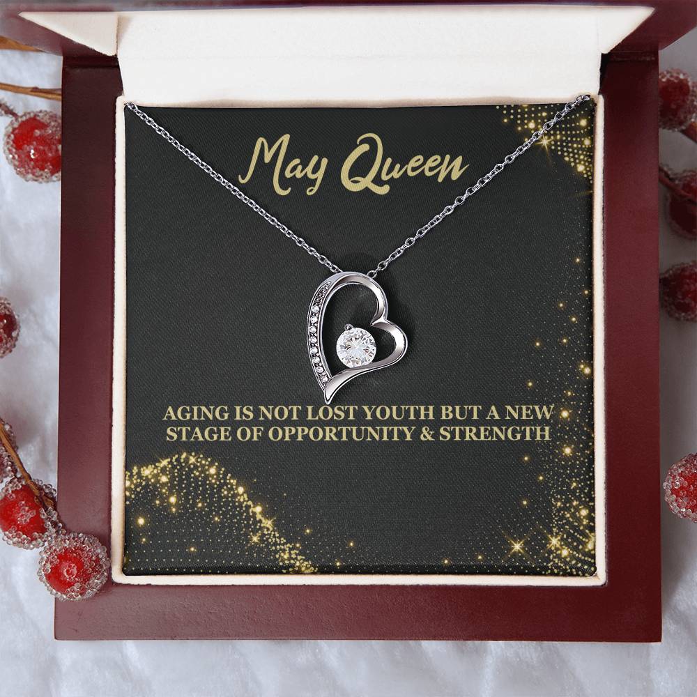 Born May Birthday Gift Forever Love Necklace