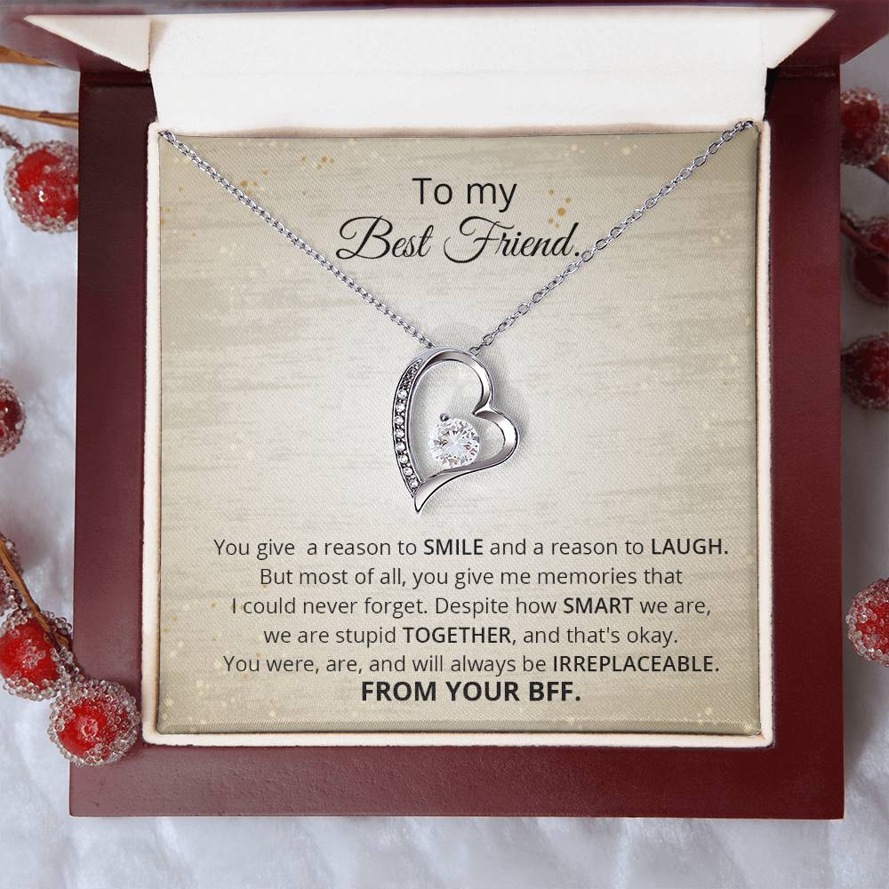 To My Best Friend Thank You Gift  Souls Sisters Necklace  Bff Necklace  Best Friend Gift  Best Friend Jewelry  Friends Forever Quotes Forever Love Necklace