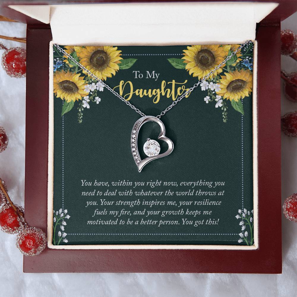 To My Daughter You Have Within You Right Now Forever Love Necklace