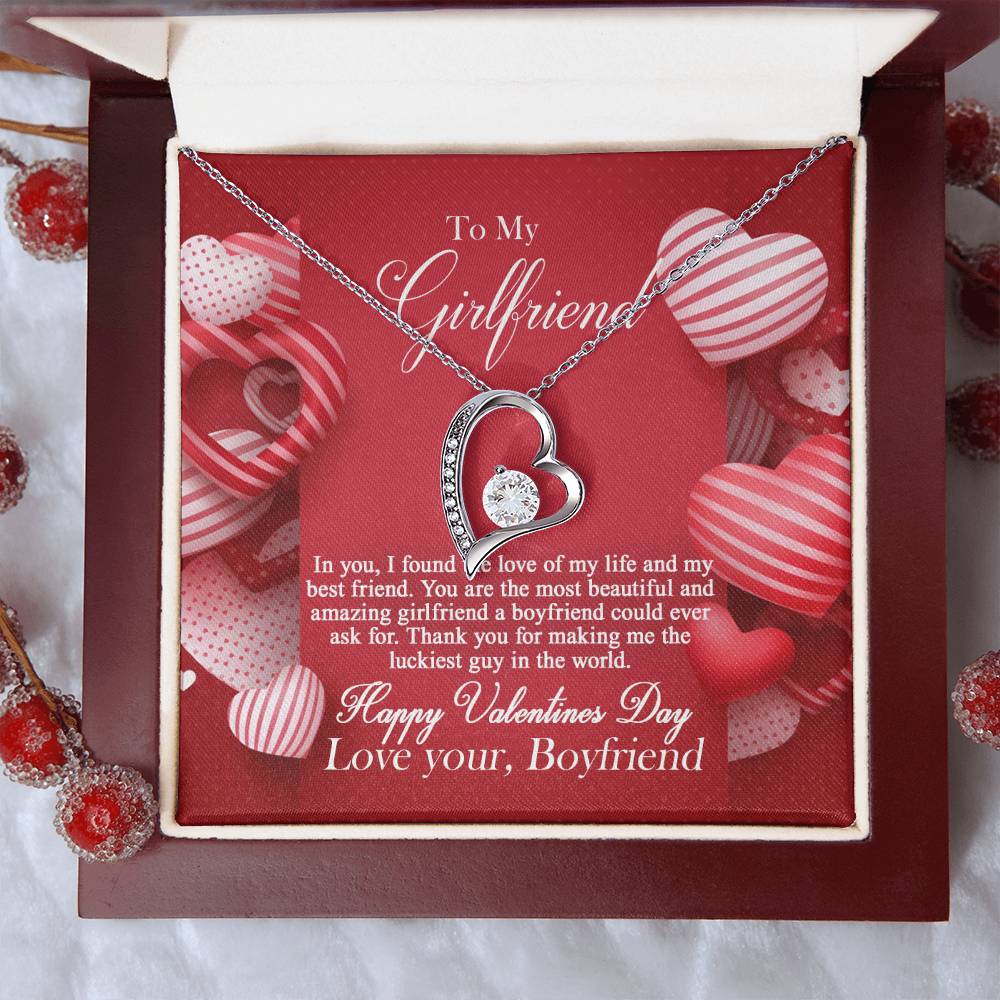 To My Girlfriend - Forever Love Necklace Forever Love Necklace