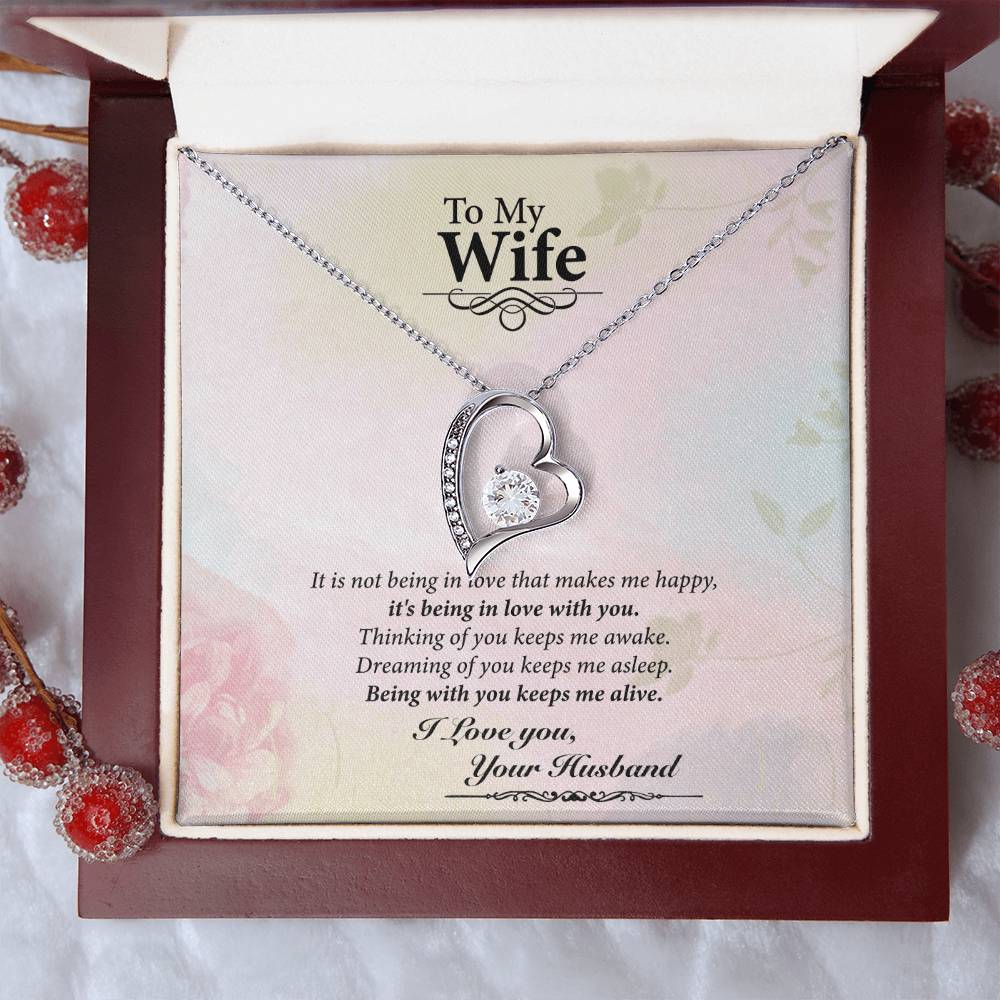 To My Wife - Forever Love Necklace Forever Love Necklace