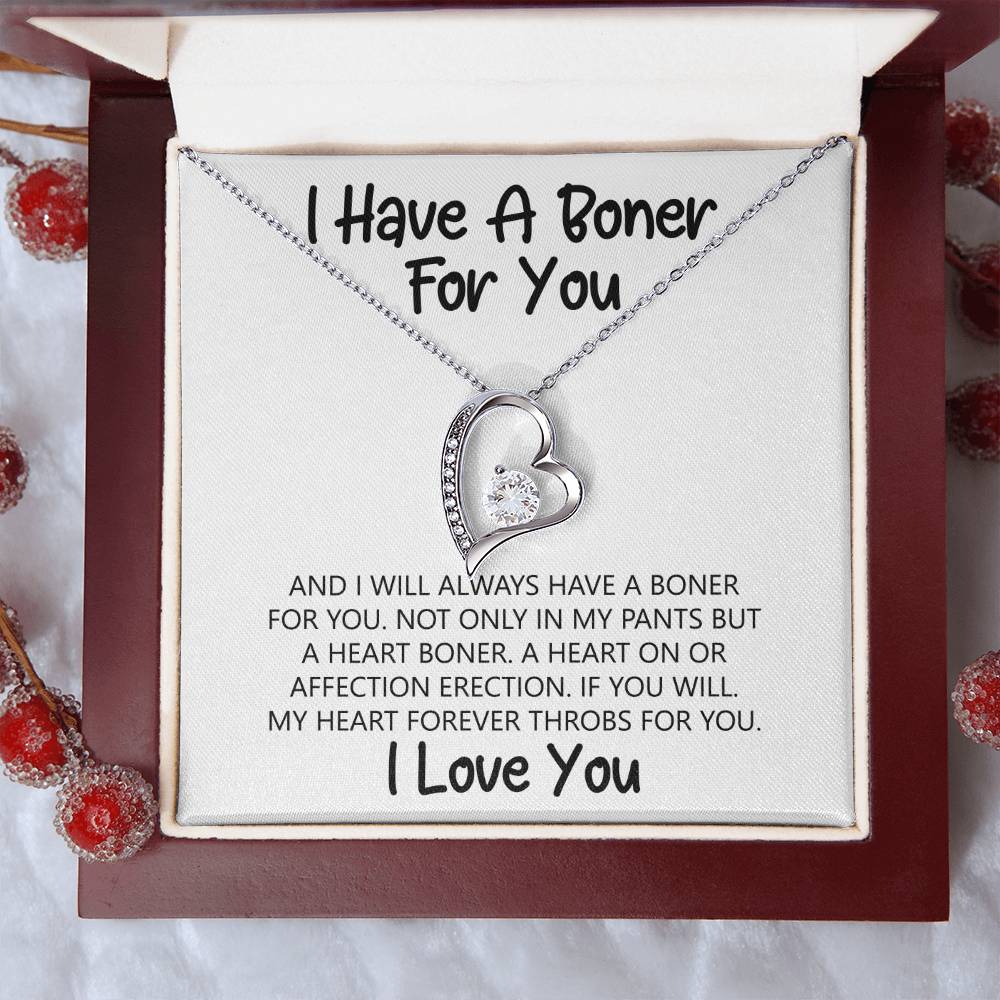 I Have A Heart On For You And Always Will ♥ ♥ Gift For Wife Birthday Anniversary & Valentines Romantic Moment 1 Forever Love Necklace
