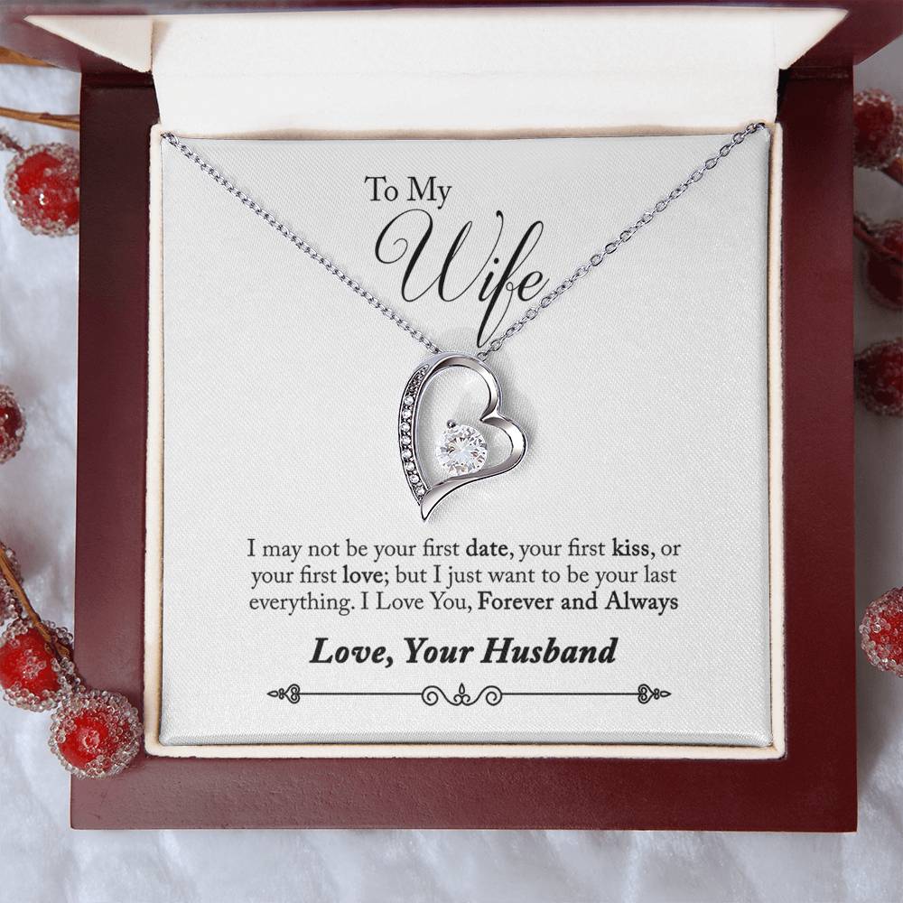 Valentines Day To My Trophy Doe Love Necklace For Wife Message Card Pendant Hunting Gift Wife From Husband Necklace Anniversary Forever Love Necklace