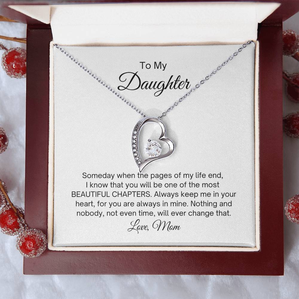 Daughter Beautiful Chapters - Necklace Forever Love Necklace