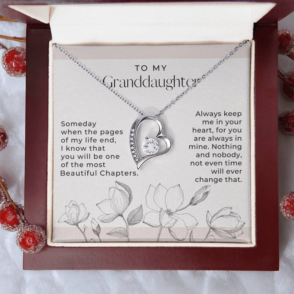 Love To My Granddaughter Gift For Granddaughter From Grandma Granddaughter Necklace Granddaughter Pendant Granddaughter Forever Love Necklace
