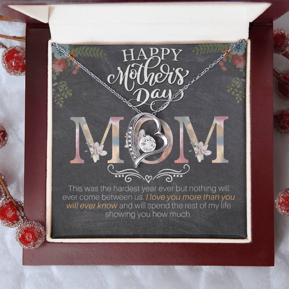 Happy Mother's Day Mom Forever Love Necklace