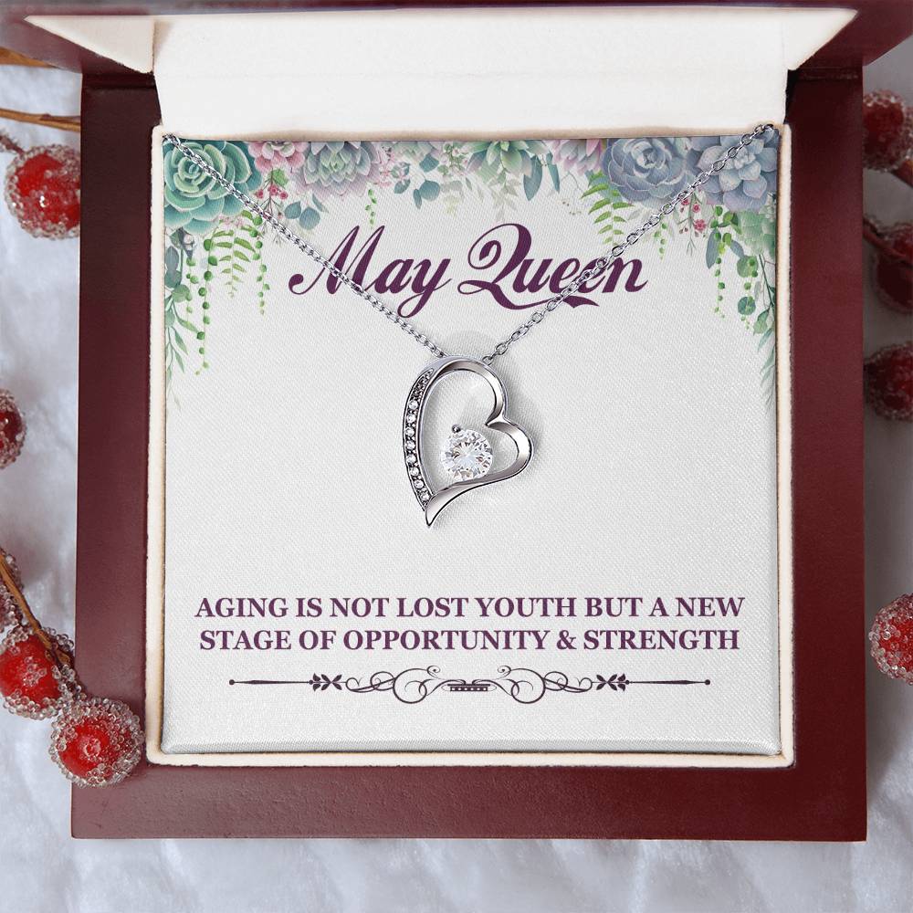 Born May Birthday Gift 2 Forever Love Necklace