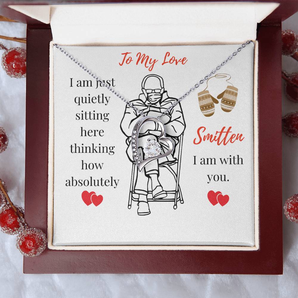 Shining Heart Pendant Necklace Mittens Meme Inspired Gift All Occasion Gift Gift For Wife Gift For Girlfriend 1 Forever Love Necklace
