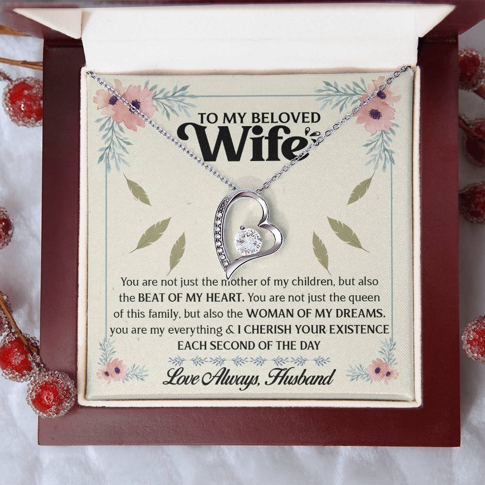 To My Beloved Wife 1 Forever Love Necklace