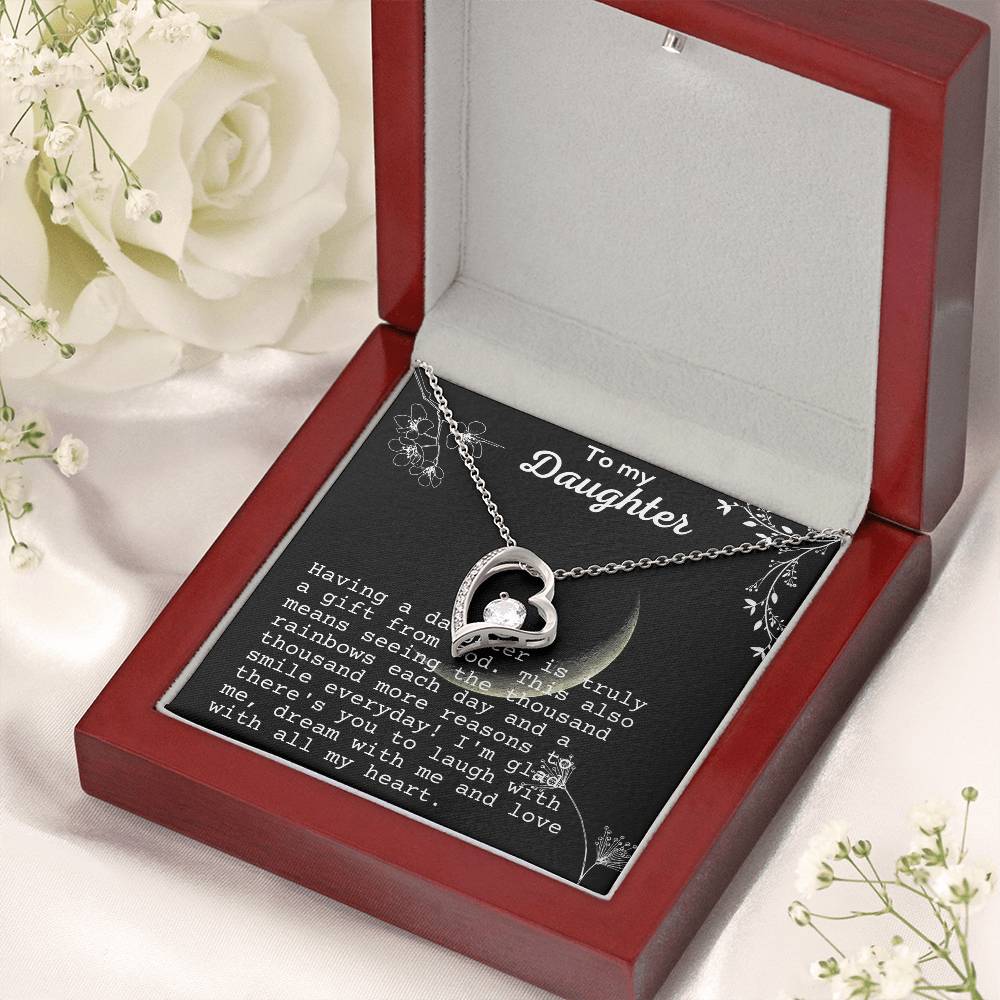 To My Daughter From Momdad 1 Forever Love Necklace