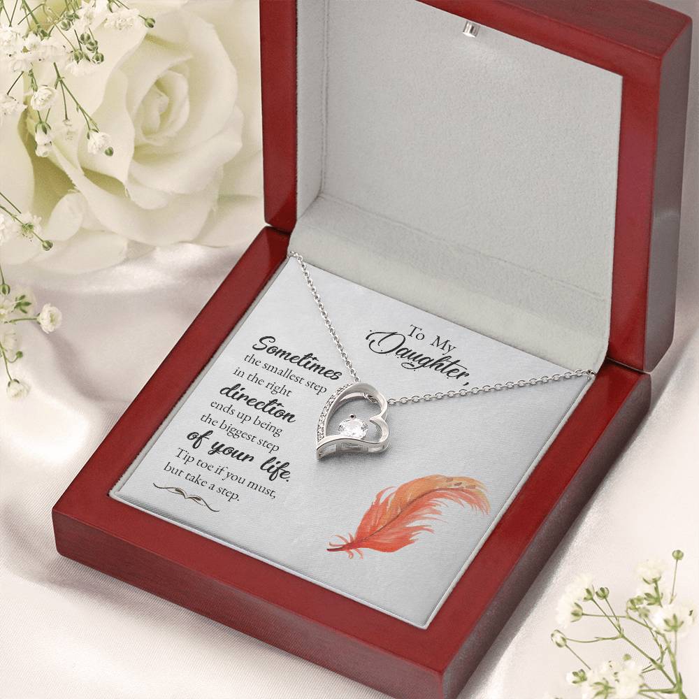 To My Daughter Beautiful Chapters Forever Love Necklace Daughter Necklace Gift For Daughter Xmas Christmas Daughter Gift From Mom 1 Forever Love Necklace