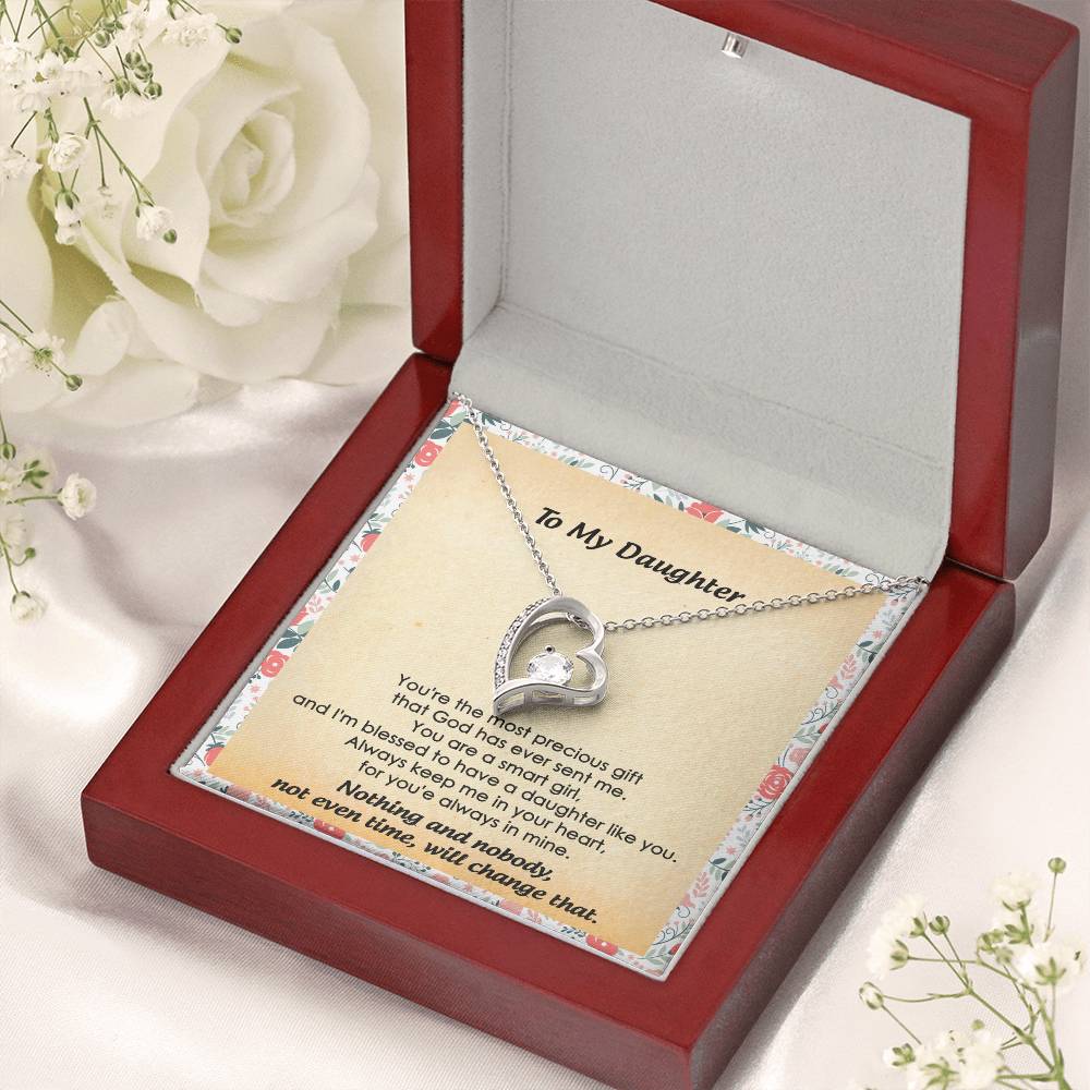 Gift For Daughter The Most Precious Gift For Daughter From Dad To My Daughter Necklace Daughter Gift From Dad Daughter Birthday Gift Forever Love Necklace