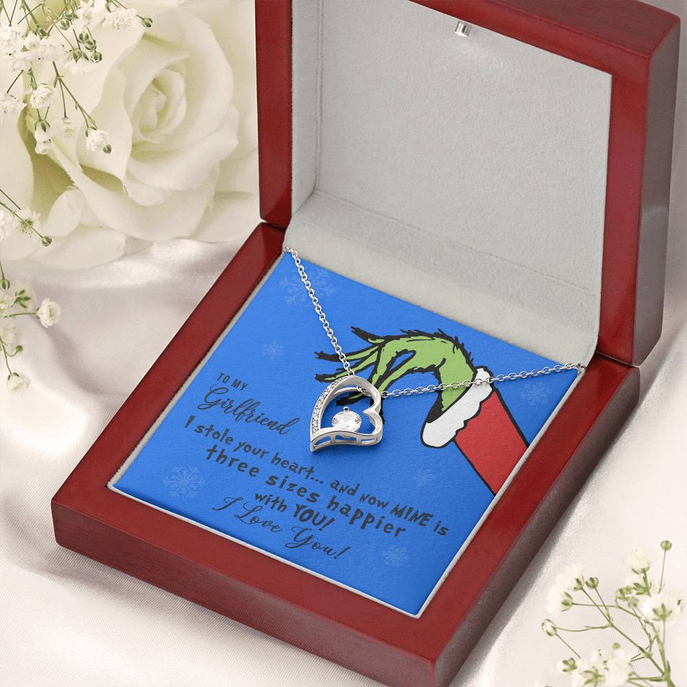 Initials Hearts Pendant Necklace Promise To My Girlfriend For Couples Birthday Gift For Girlfriendwife Anniversary Forever Love Necklace