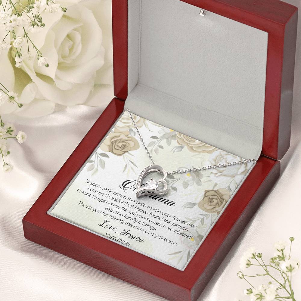 Customize Mother Of The Groom Gift Mother Of The Bride Necklace Gift Mother In Law Necklace Gift Wedding Gift 1 Forever Love Necklace