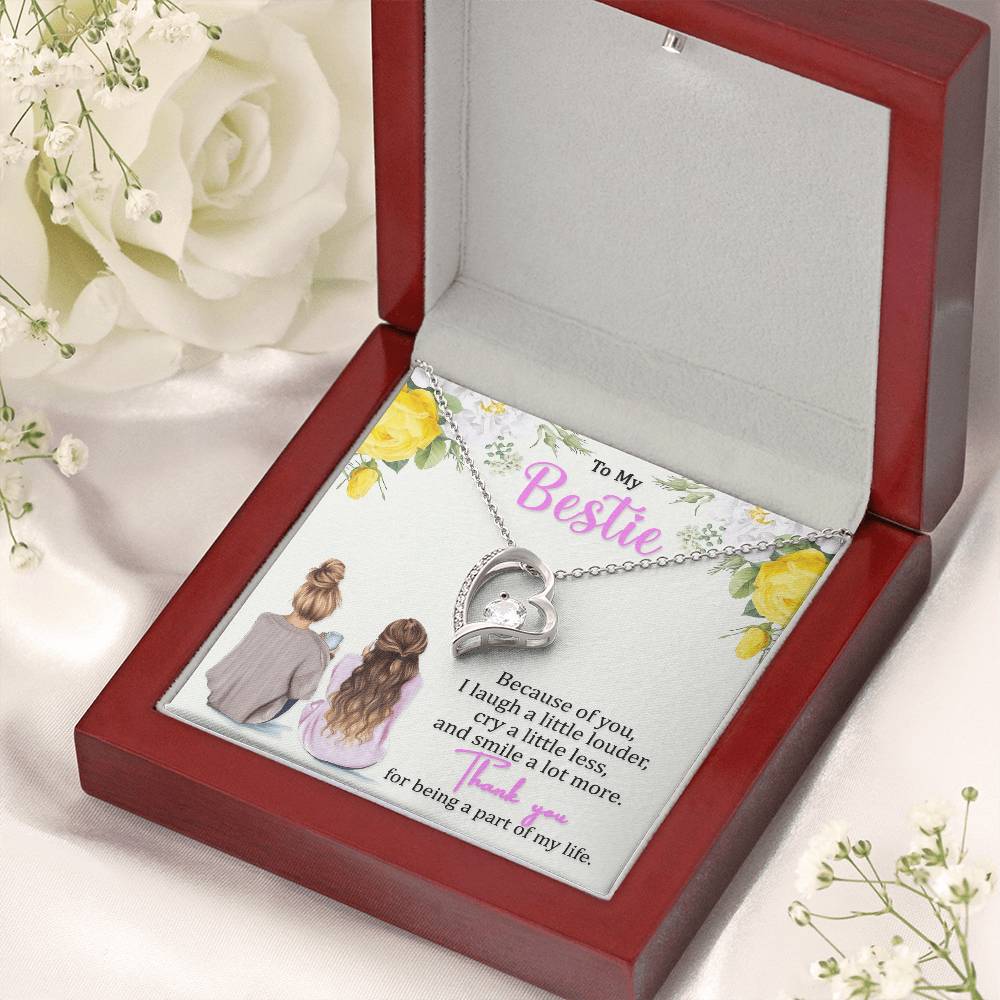 Smile A Lot More Best Friend Necklace For Women Forever Love Necklace