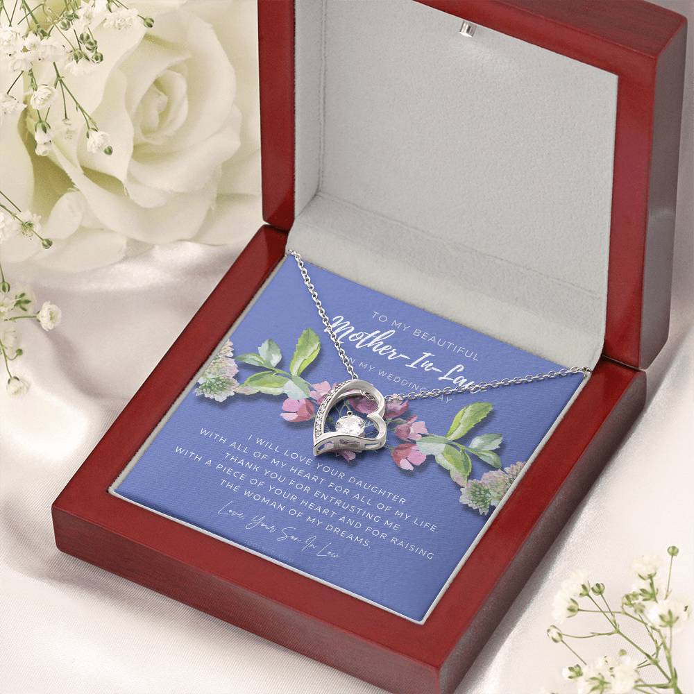 Mother Of The Bride Gift From Groom Mother In Law Gift On Wedding Day From Groom Gifts For Mother Of The Bride Future Motherinlaw Forever Love Necklace