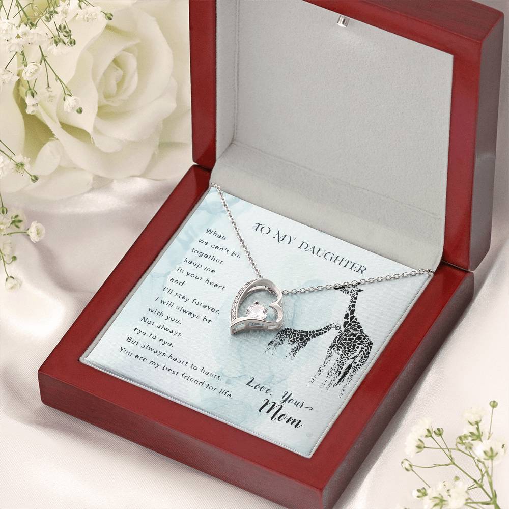 To My Daughter Beautiful Chapters Forever Love Necklace Daughter Necklace Gift For Daughter Xmas Christmas Daughter Gift From Mom 2 Forever Love Necklace