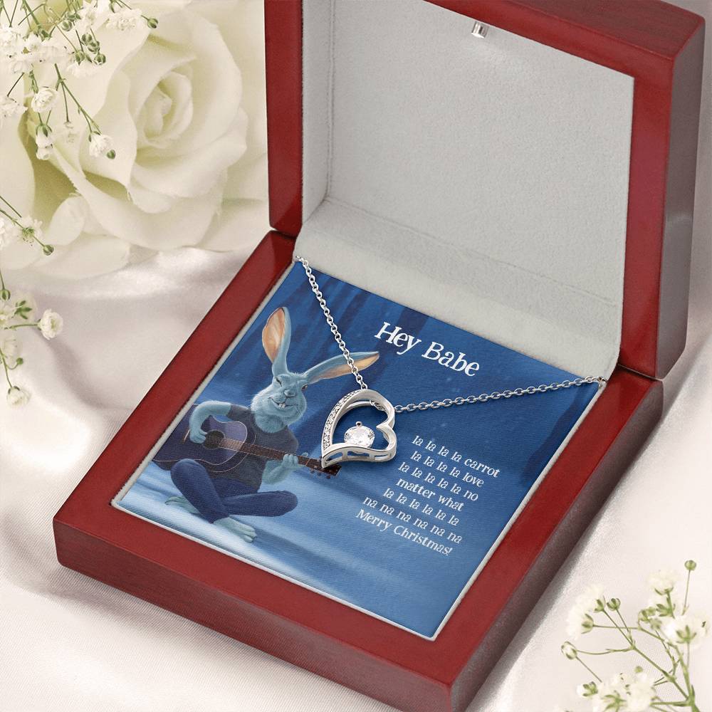 Funny Christmas Gift For Wife Girlfriend Forever Love Necklace
