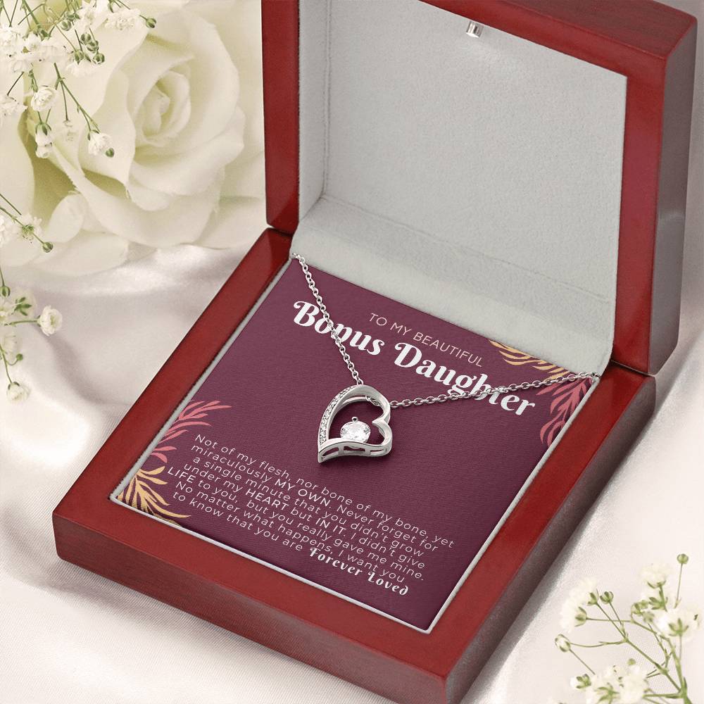 Beautiful Bonus Daughter Forever Loved Necklace Forever Love Necklace