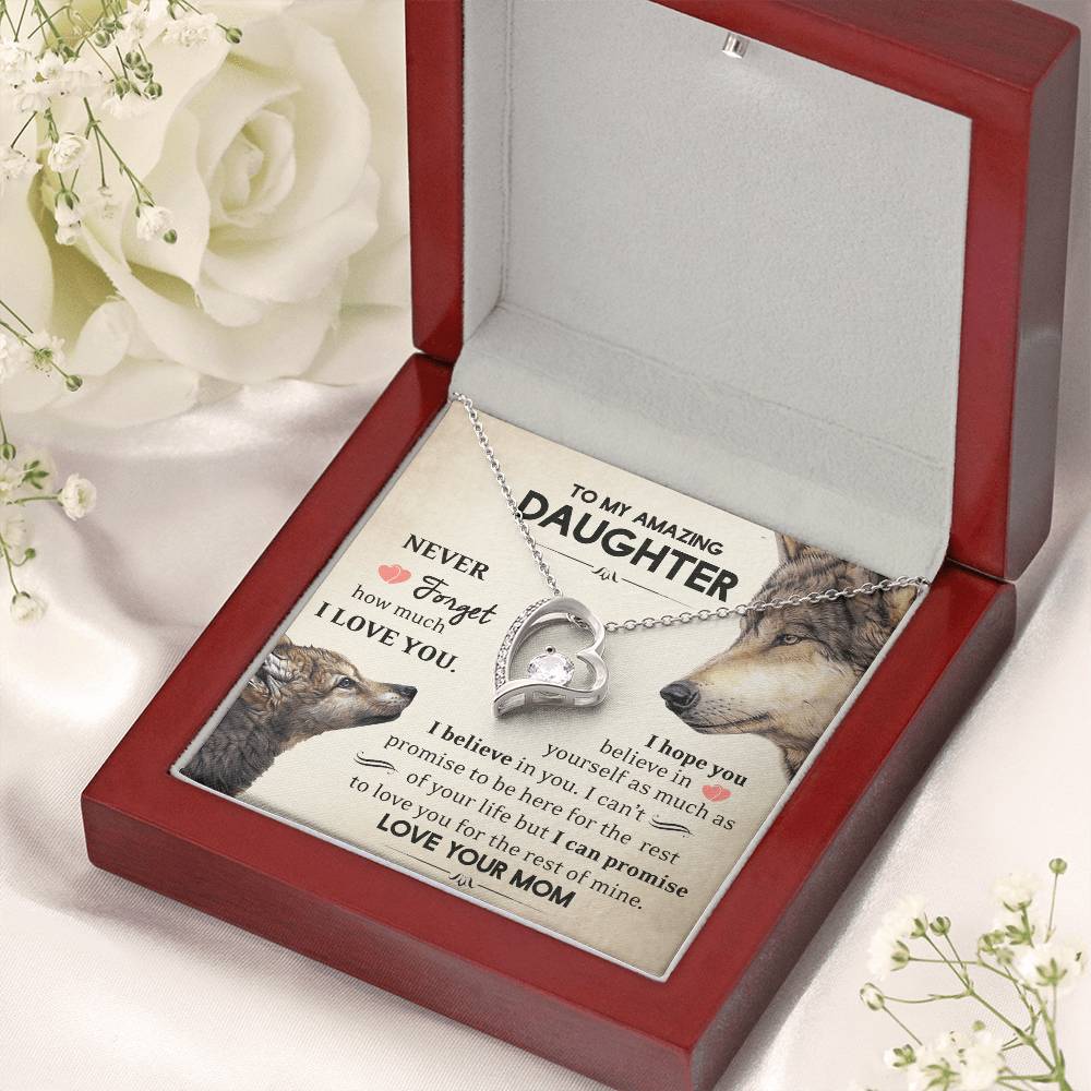 To My Daughter Never Forget Necklace 1 Forever Love Necklace