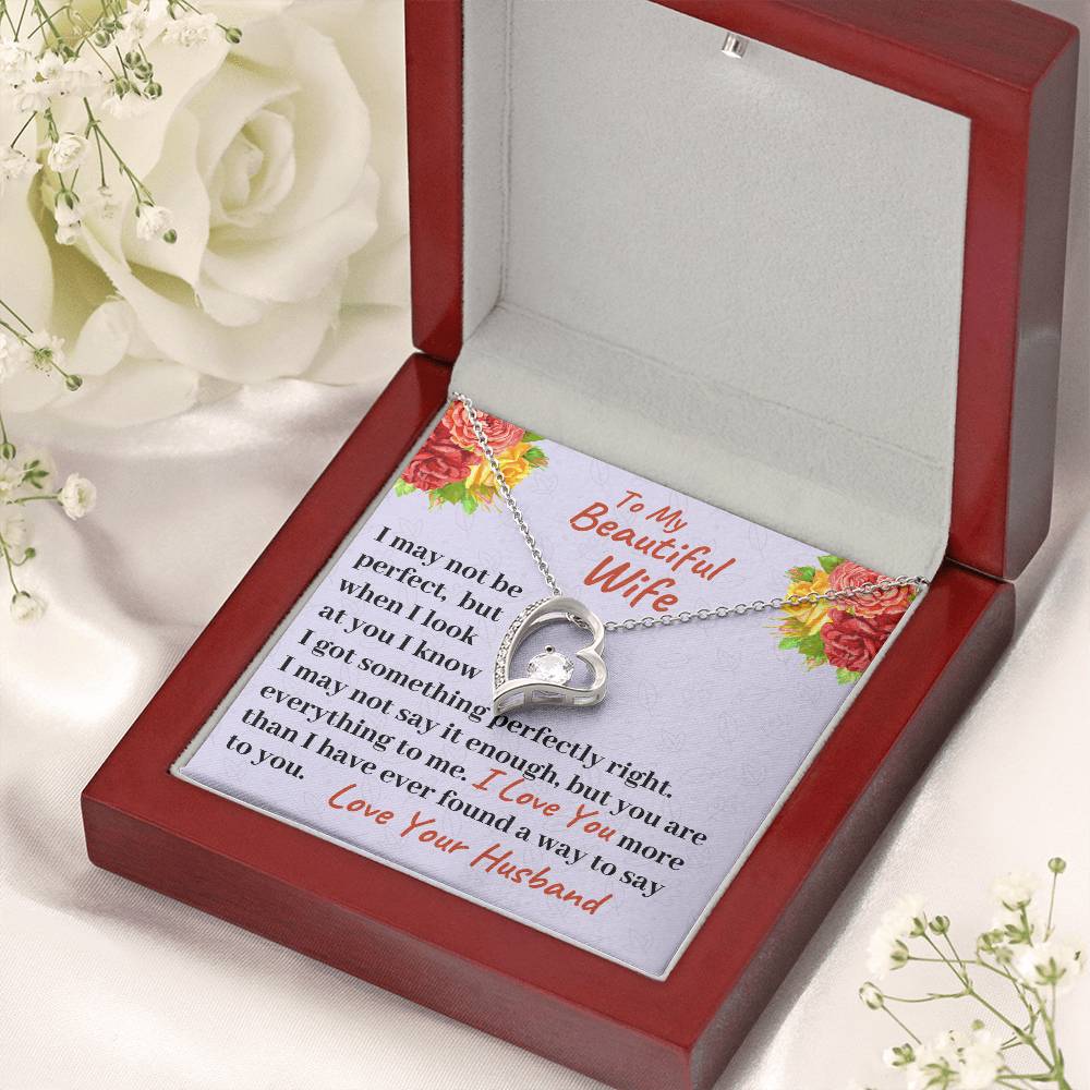 To My Beautiful Wife You Are Everything To Me Necklace 1 Forever Love Necklace
