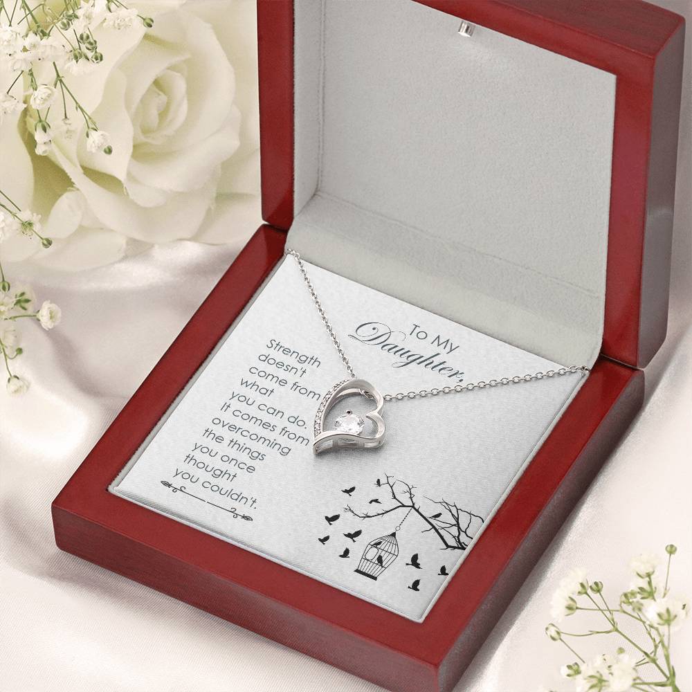 Mom To Daughter Gift Daughter Birthday Gift Daughter Jewelry Daughter Necklace Mom To Daughter Necklace Forever Love Necklace
