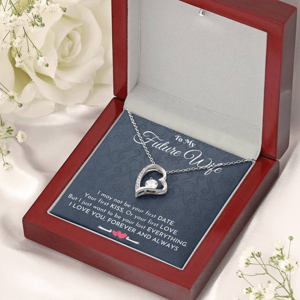 To My Future Wife Necklace Engagement Gift For Future Wife Sentimental Gift For Bride From Groom Birthday Gift For Fiancee Fiance Forever Love Necklace