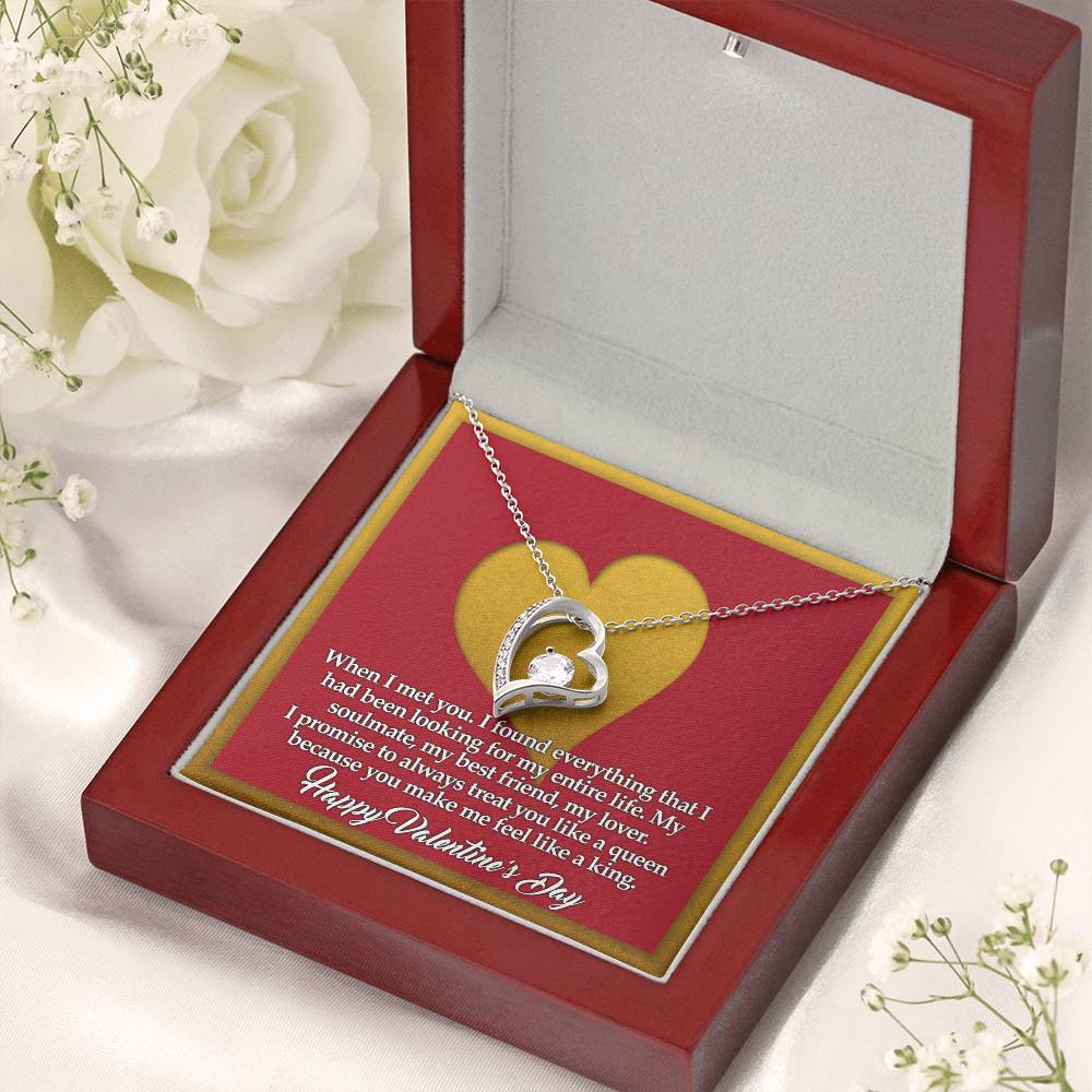 You Make Me Feel Like A King Forever Love Necklace