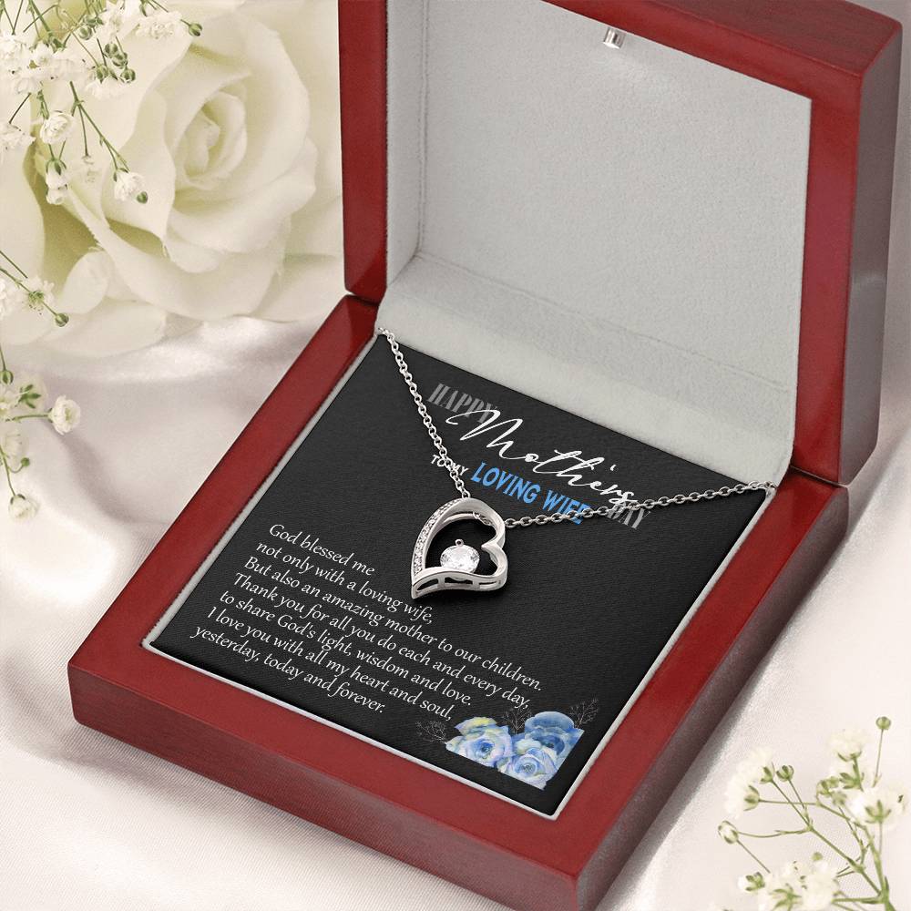 Happy Mothers Day Gift For Wife Mothers Day Necklace Mothers Day Gift From Husband Wife Gift For Mothers Day Husband To Wife Mothers Forever Love Necklace