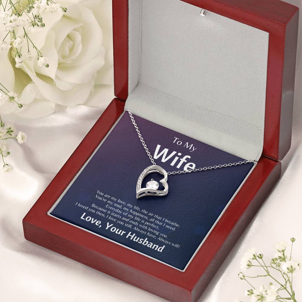 To My Wife You Are The Air That I Breathe Forever Love Necklace