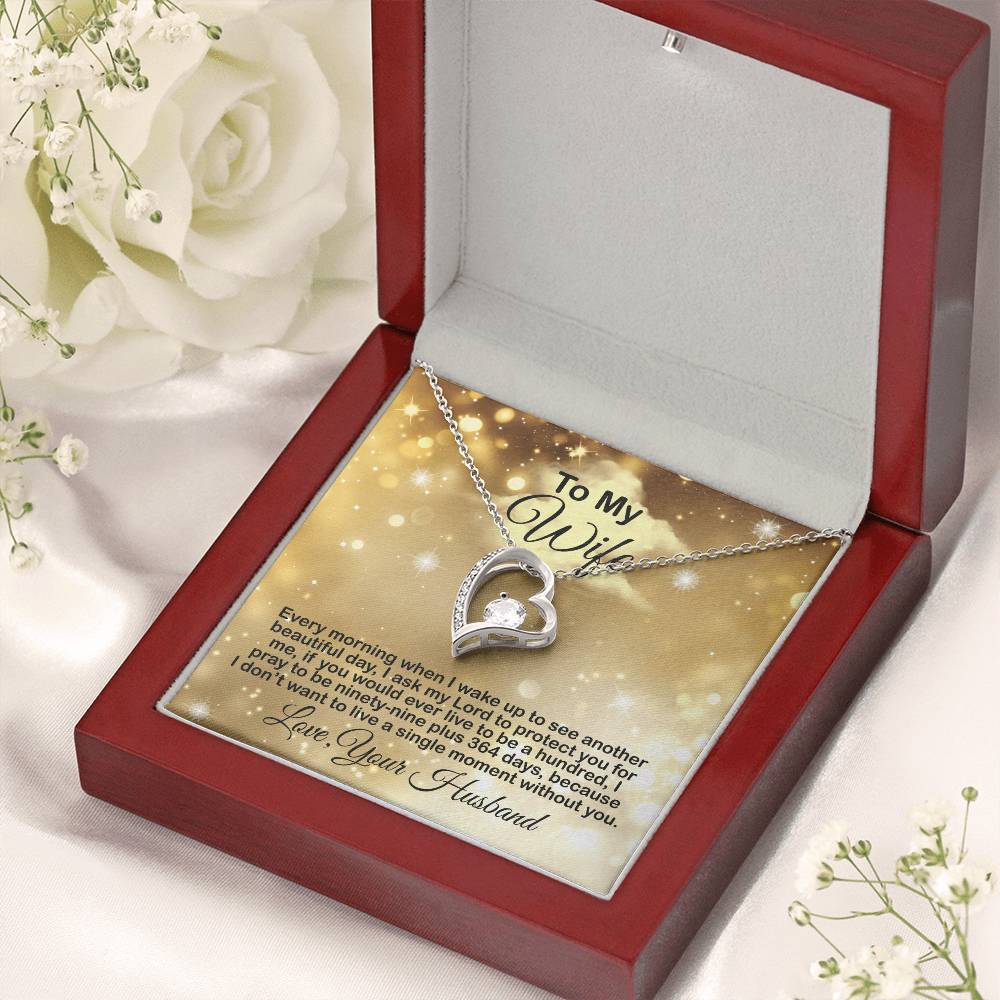 Gift Present For Wife Anniversary Birthday Valentine Gift For Wife From Husband Gift For Wife From Husband Forever Love Necklace