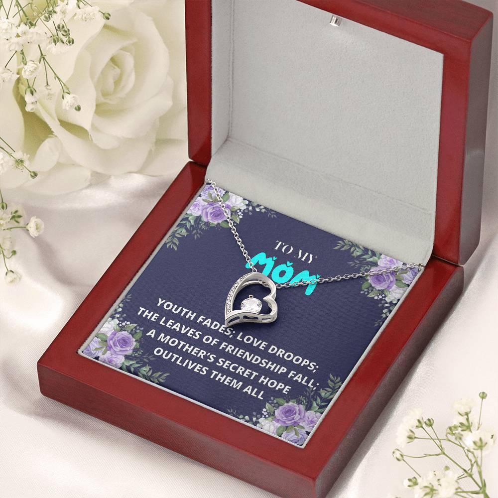 To My Mom Mother Necklace Gift For Mother Xmas Christmas Customize Gift To My Mom 6 1 Forever Love Necklace