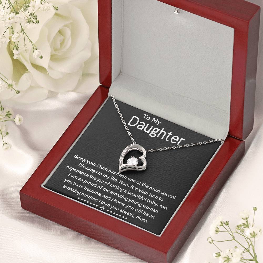 To My Daughter Beautiful Chapters Forever Love Necklace Daughter Necklace Gift For Daughter Xmas Christmas Daughter Gift From Mom 6 Forever Love Necklace