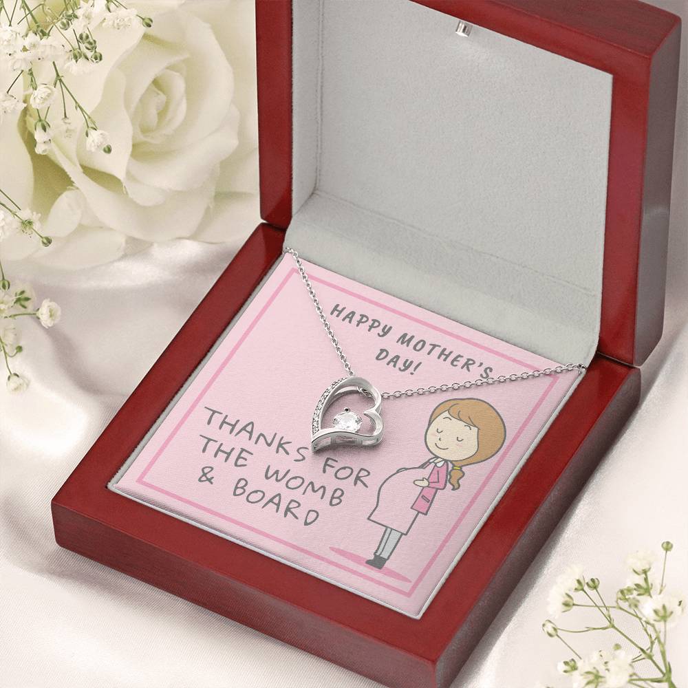 Mother's Day With Message Card 1 Forever Love Necklace