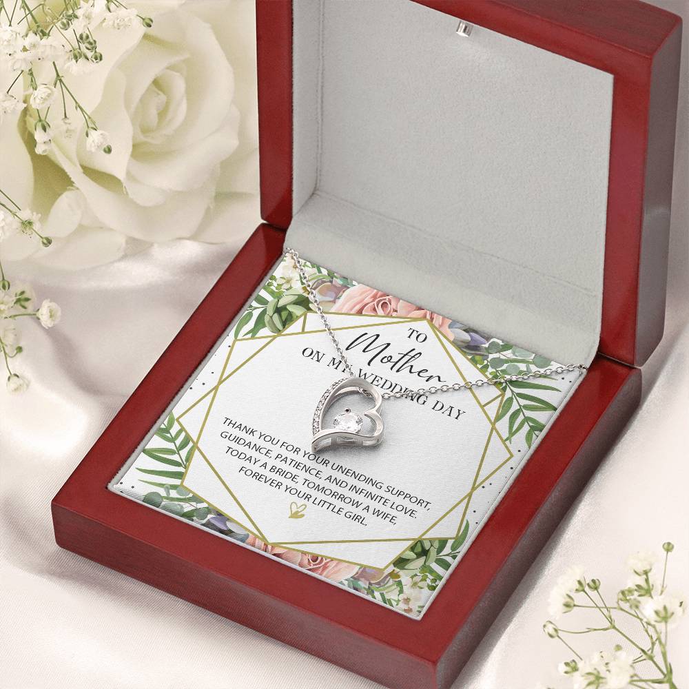 Gift For Mom On Wedding Day Mother Wedding Gift Necklace Mom Wedding Forever Love Necklace Giftthank You Mom Wedding Gift Mom On Forever Love Necklace