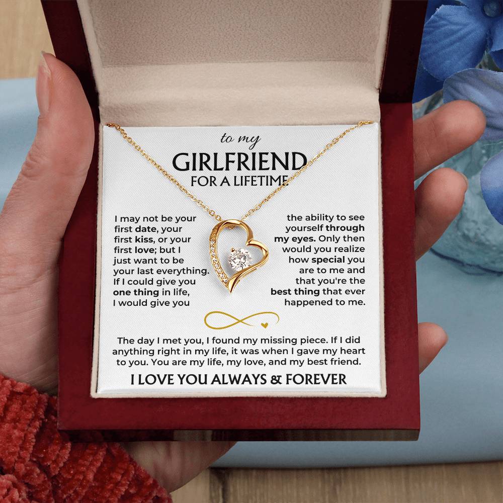 To My Girlfriend - Forever Love Gift Set - Ss577V2 Forever Love Necklace