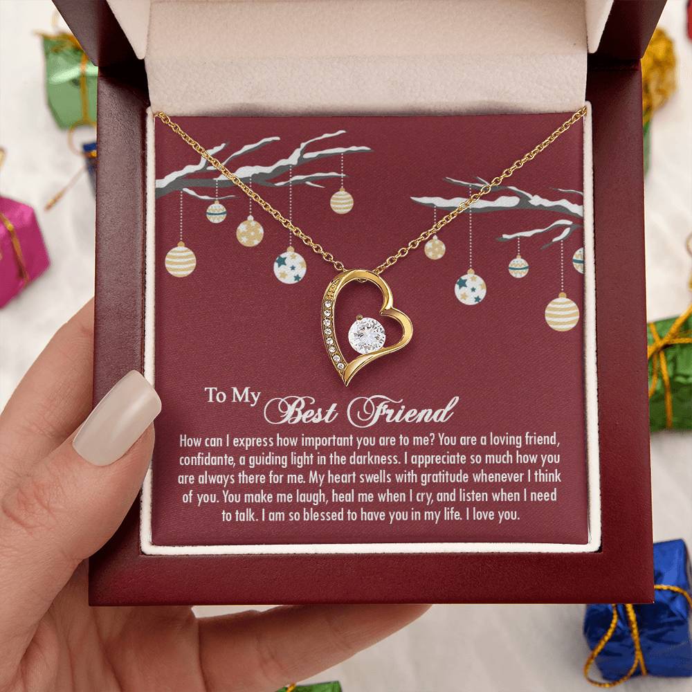 Best Friend Gift Jewelry Friend - Necklace Forever Love Necklace