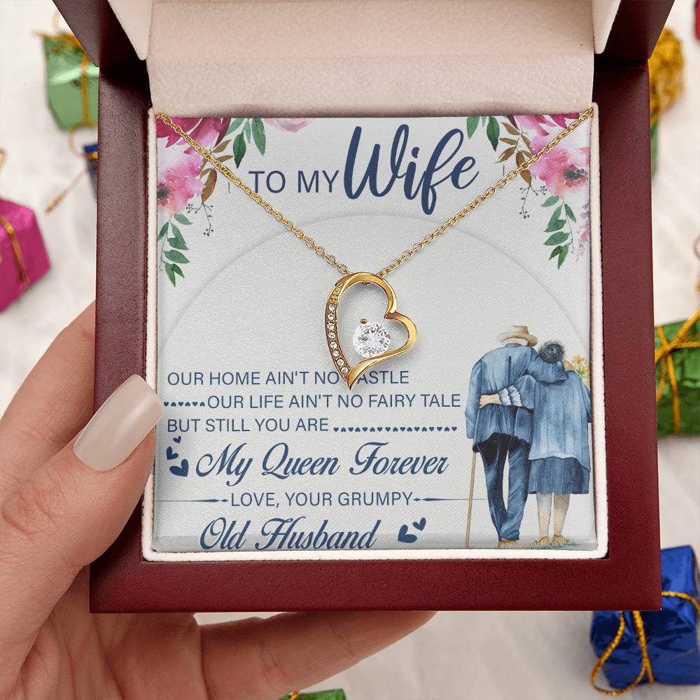 To My Beautiful Wife Necklace Anniversary Gift For Wife Birthday Gift For Wife Gift For Wife Necklace For Wife Gift For Wife Birthday Forever Love Necklace