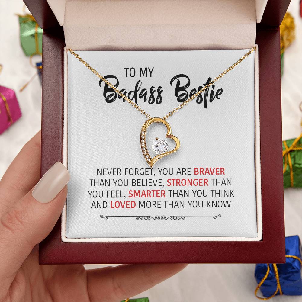 Perfect Gift For Bestie Forever Love Necklace