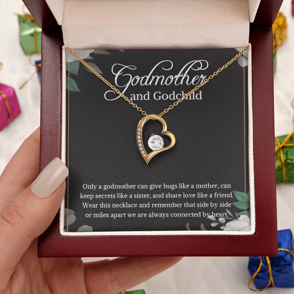 Godmother And Godchild Necklace Godmother & Goddaughter Necklace Gift Godmother And Godson Necklace Godmother Gift 1 Forever Love Necklace