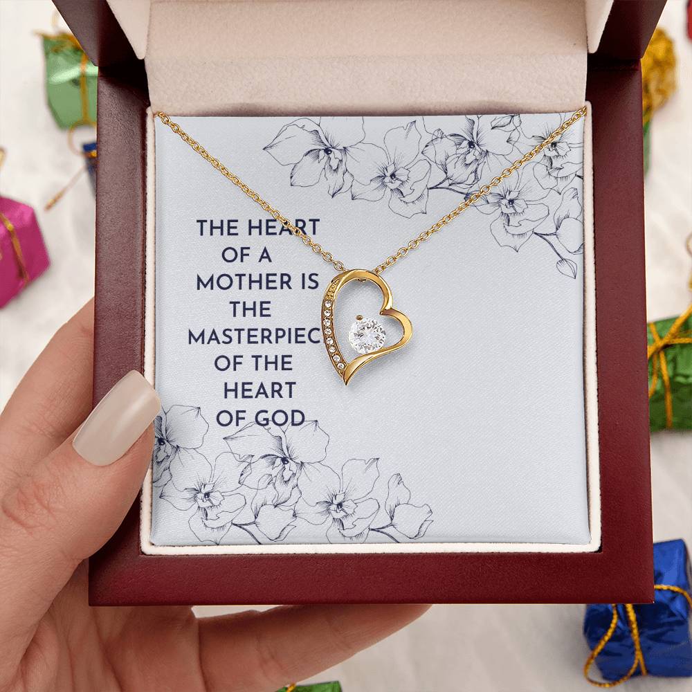 A Mother's Heart Heart Shaped Necklace 1 Forever Love Necklace