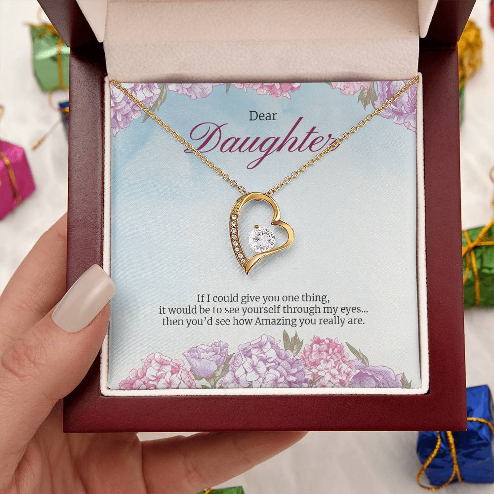 Forever Love Necklace For Daughter Forever Love Necklace