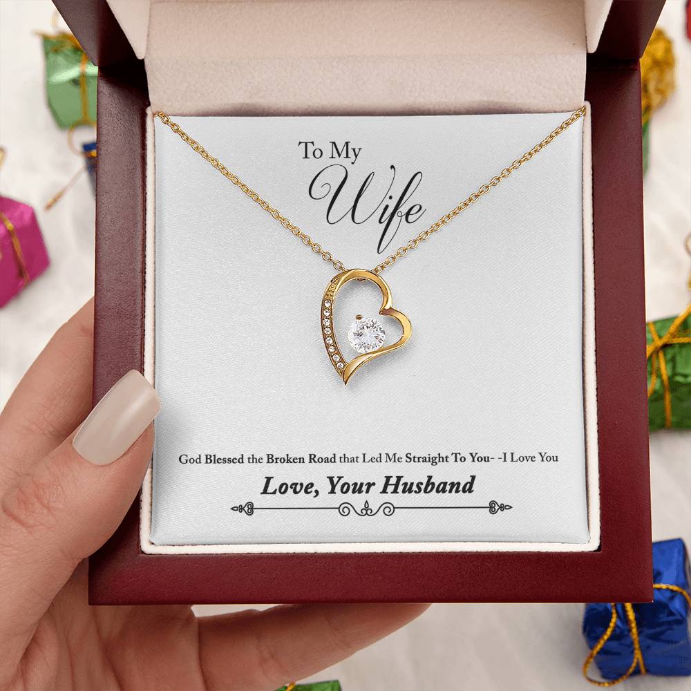 Stunning Forever Love 14K & 18K Gold Necklace Forever Love Necklace