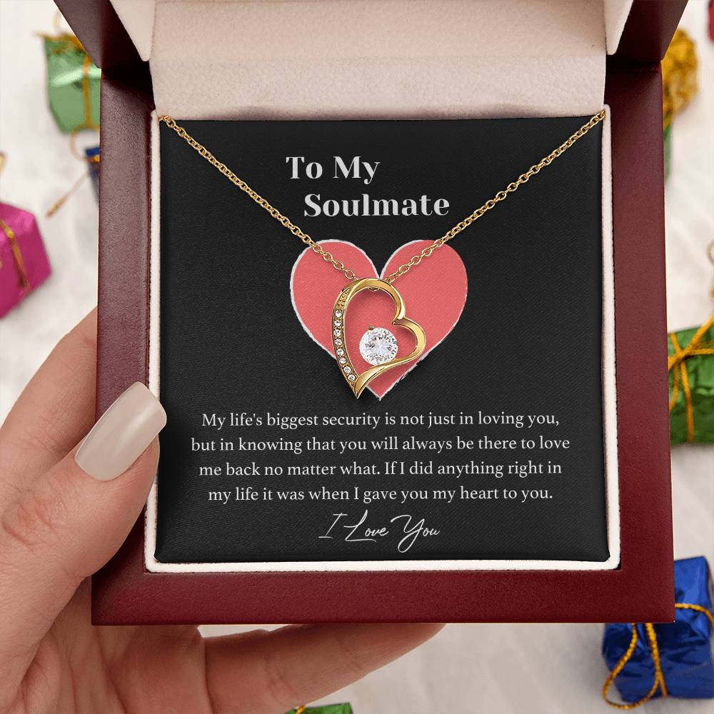 My Soulmate - I Love You - Necklace - To My Soulmate Forever Love Necklace Soulmate Necklace Gift For Her To My Soulmate Necklace Forever Love Necklace