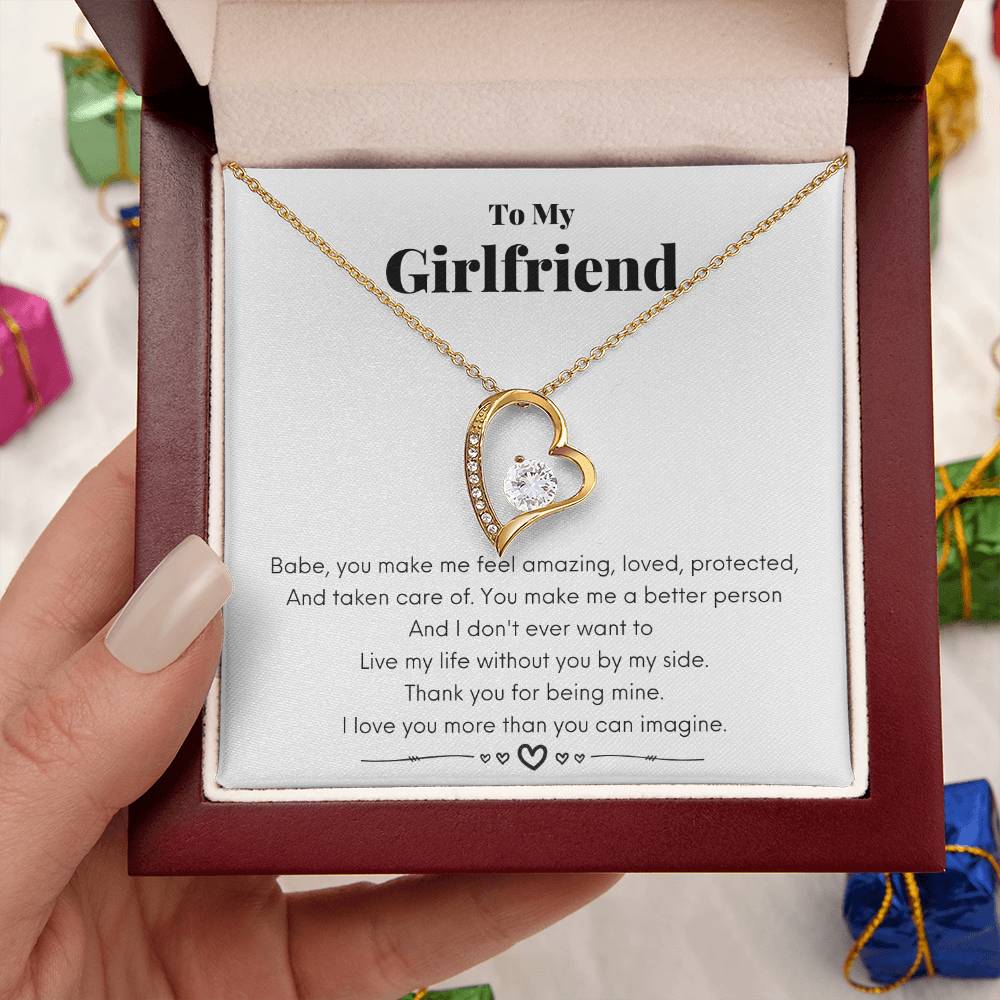To My Girlfriend I Love You Necklace 1 Forever Love Necklace
