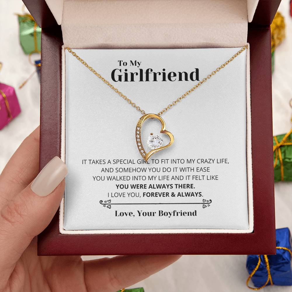 To My Girlfriend You Were Always There Forever Love Necklace