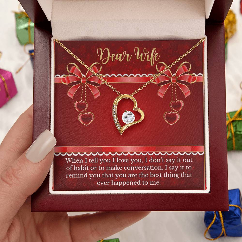 Anniversary Gift For Soulmate Forever Love Necklace