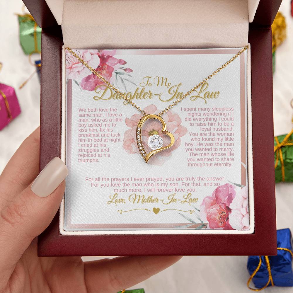 Daughterinlaw Gift Necklace Wedding Gift Jewelry From Motherin Law Gift For Bride Single Pearl Necklace I Spent Many Sleepless Nights Wondering Forever Love Necklace