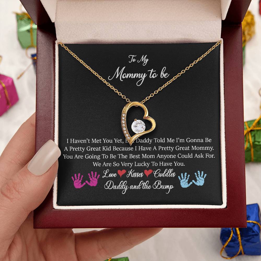 Exclusive To My Mommy To Be Necklace From Daddy And The Bump To Mom From Bump From Tummy To My Mommy I Love You New Mommy Forever Love Necklace