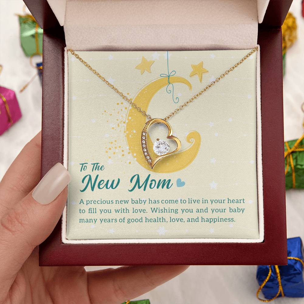 Forever Love Necklace For New Mom Gift For New Mom Forever Love Necklace